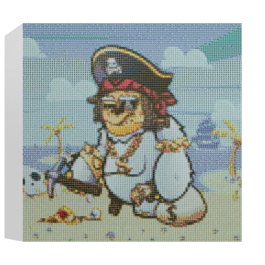 Yeti & Frenz Irate Pirate Deluxe Canvas Print