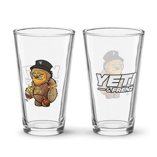 Yeti & Frenz Hip Hop 16oz Pint Glass